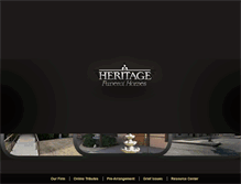 Tablet Screenshot of heritagefuneraltx.com